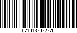 Código de barras (EAN, GTIN, SKU, ISBN): '0710137072770'