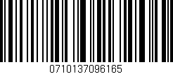 Código de barras (EAN, GTIN, SKU, ISBN): '0710137096165'