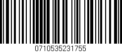 Código de barras (EAN, GTIN, SKU, ISBN): '0710535231755'