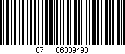Código de barras (EAN, GTIN, SKU, ISBN): '0711106009490'