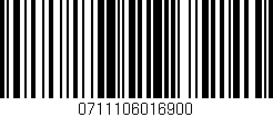 Código de barras (EAN, GTIN, SKU, ISBN): '0711106016900'