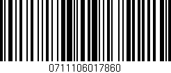 Código de barras (EAN, GTIN, SKU, ISBN): '0711106017860'