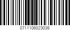Código de barras (EAN, GTIN, SKU, ISBN): '0711106023038'
