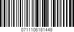 Código de barras (EAN, GTIN, SKU, ISBN): '0711106181448'