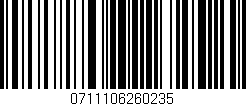 Código de barras (EAN, GTIN, SKU, ISBN): '0711106260235'