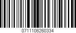 Código de barras (EAN, GTIN, SKU, ISBN): '0711106260334'