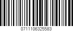 Código de barras (EAN, GTIN, SKU, ISBN): '0711106325583'