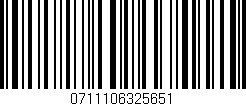 Código de barras (EAN, GTIN, SKU, ISBN): '0711106325651'