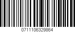 Código de barras (EAN, GTIN, SKU, ISBN): '0711106329864'