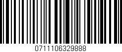 Código de barras (EAN, GTIN, SKU, ISBN): '0711106329888'