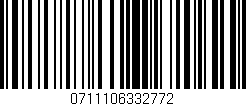 Código de barras (EAN, GTIN, SKU, ISBN): '0711106332772'