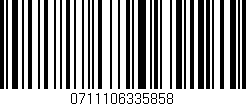 Código de barras (EAN, GTIN, SKU, ISBN): '0711106335858'