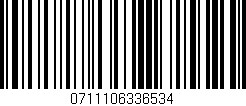 Código de barras (EAN, GTIN, SKU, ISBN): '0711106336534'