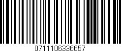 Código de barras (EAN, GTIN, SKU, ISBN): '0711106336657'