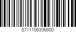 Código de barras (EAN, GTIN, SKU, ISBN): '0711106336800'