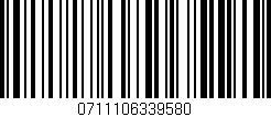 Código de barras (EAN, GTIN, SKU, ISBN): '0711106339580'