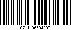 Código de barras (EAN, GTIN, SKU, ISBN): '0711106534800'