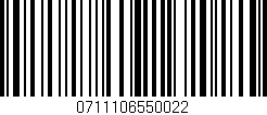 Código de barras (EAN, GTIN, SKU, ISBN): '0711106550022'