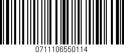 Código de barras (EAN, GTIN, SKU, ISBN): '0711106550114'