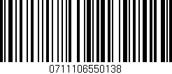 Código de barras (EAN, GTIN, SKU, ISBN): '0711106550138'
