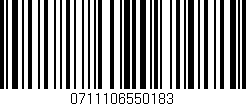 Código de barras (EAN, GTIN, SKU, ISBN): '0711106550183'