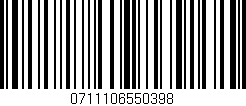 Código de barras (EAN, GTIN, SKU, ISBN): '0711106550398'