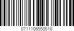 Código de barras (EAN, GTIN, SKU, ISBN): '0711106550510'