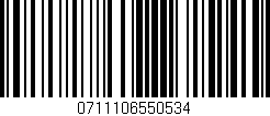 Código de barras (EAN, GTIN, SKU, ISBN): '0711106550534'