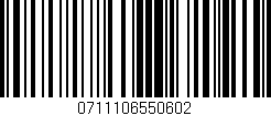 Código de barras (EAN, GTIN, SKU, ISBN): '0711106550602'