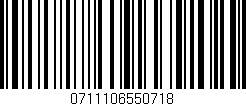 Código de barras (EAN, GTIN, SKU, ISBN): '0711106550718'