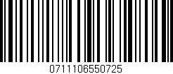 Código de barras (EAN, GTIN, SKU, ISBN): '0711106550725'