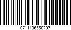 Código de barras (EAN, GTIN, SKU, ISBN): '0711106550787'