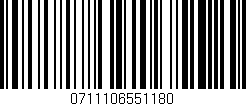 Código de barras (EAN, GTIN, SKU, ISBN): '0711106551180'