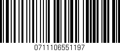 Código de barras (EAN, GTIN, SKU, ISBN): '0711106551197'