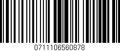 Código de barras (EAN, GTIN, SKU, ISBN): '0711106560878'