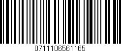 Código de barras (EAN, GTIN, SKU, ISBN): '0711106561165'