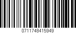 Código de barras (EAN, GTIN, SKU, ISBN): '0711748415949'
