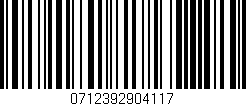 Código de barras (EAN, GTIN, SKU, ISBN): '0712392904117'