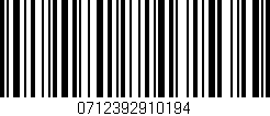 Código de barras (EAN, GTIN, SKU, ISBN): '0712392910194'