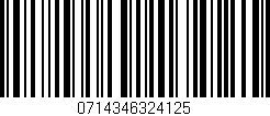 Código de barras (EAN, GTIN, SKU, ISBN): '0714346324125'