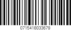 Código de barras (EAN, GTIN, SKU, ISBN): '0715418033679'