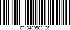 Código de barras (EAN, GTIN, SKU, ISBN): '0716408500126'