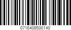 Código de barras (EAN, GTIN, SKU, ISBN): '0716408500140'