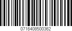 Código de barras (EAN, GTIN, SKU, ISBN): '0716408500362'