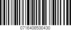 Código de barras (EAN, GTIN, SKU, ISBN): '0716408500430'