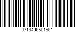Código de barras (EAN, GTIN, SKU, ISBN): '0716408501581'