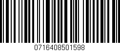 Código de barras (EAN, GTIN, SKU, ISBN): '0716408501598'