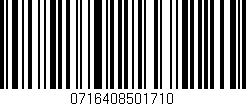 Código de barras (EAN, GTIN, SKU, ISBN): '0716408501710'