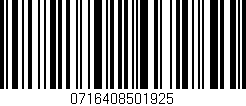 Código de barras (EAN, GTIN, SKU, ISBN): '0716408501925'