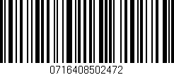 Código de barras (EAN, GTIN, SKU, ISBN): '0716408502472'